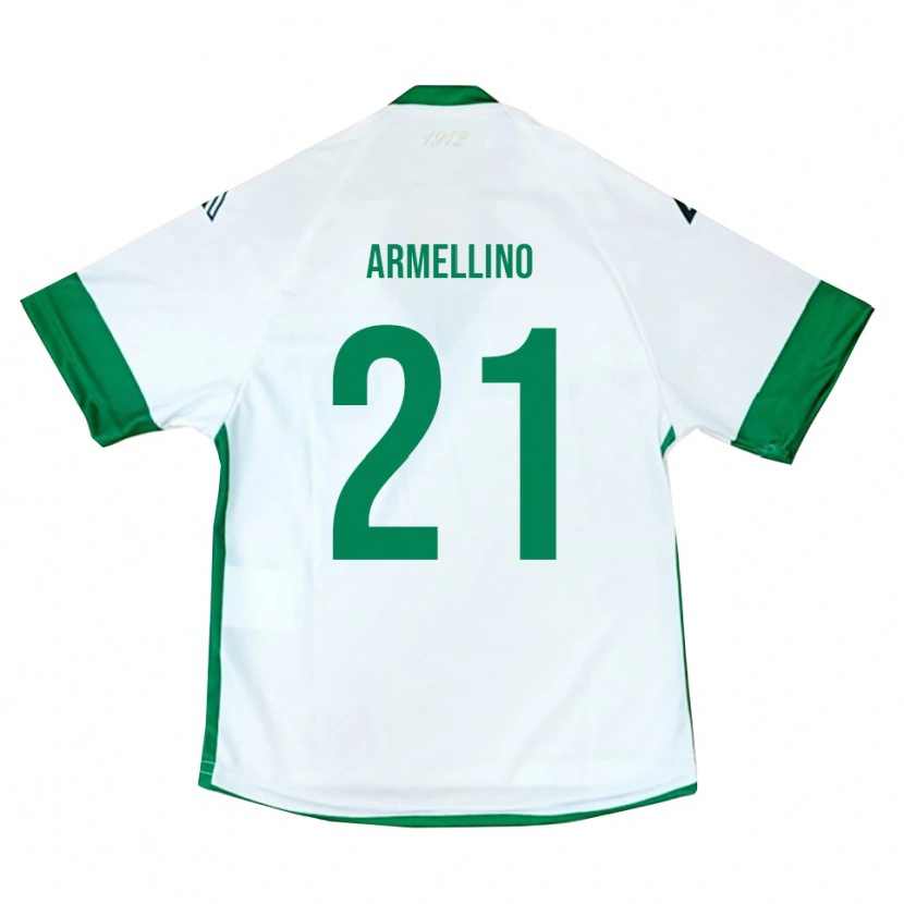 Danxen Kid Marco Armellino #21 White Green Blue Away Jersey 2025/26 T-Shirt