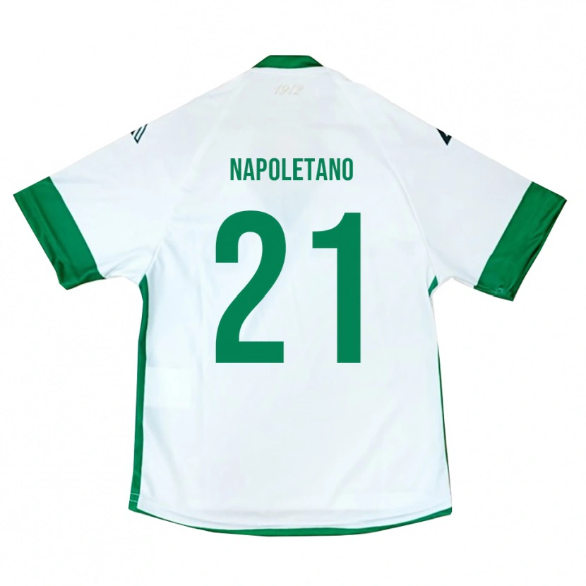 Danxen Kid Jordan Napoletano #21 White Green Blue Away Jersey 2025/26 T-Shirt