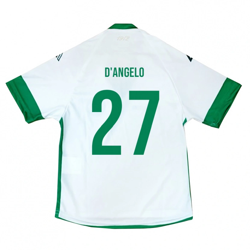 Danxen Kid Sonny D'angelo #27 White Green Blue Away Jersey 2025/26 T-Shirt