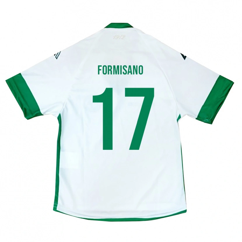 Danxen Kid Pasquale Formisano #17 White Green Blue Away Jersey 2025/26 T-Shirt
