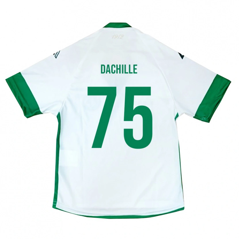 Danxen Kid Domenico Dachille #75 White Green Blue Away Jersey 2025/26 T-Shirt