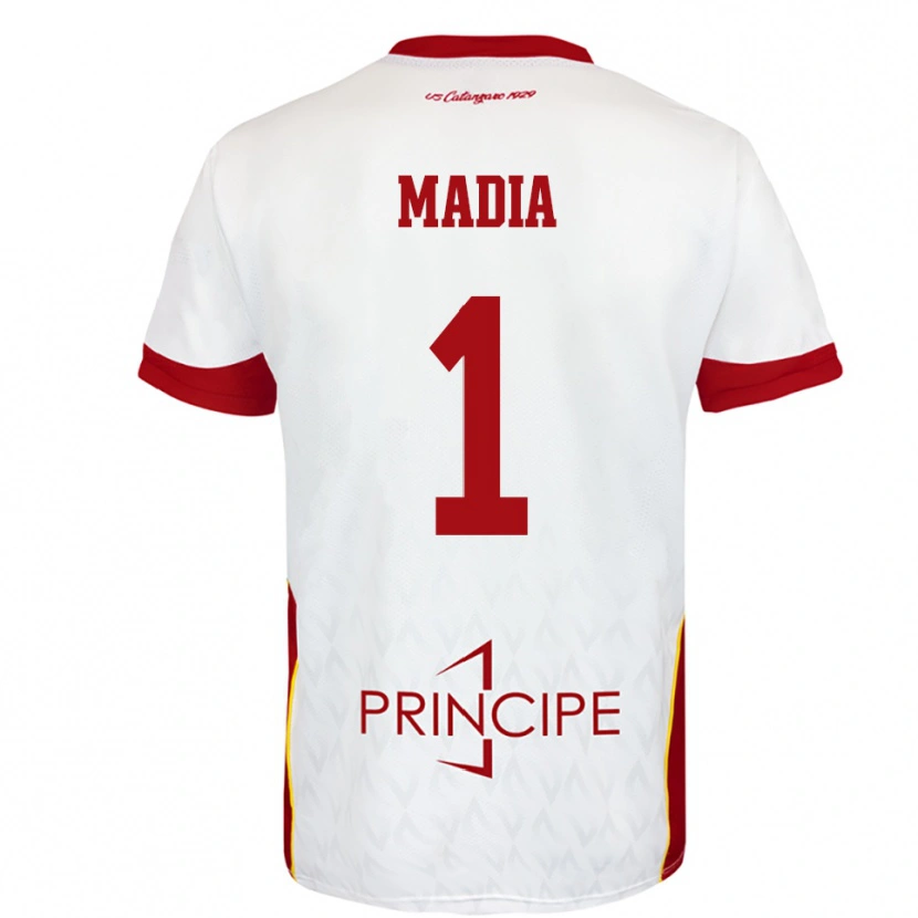 Danxen Kid Lorenzo Madia #1 White Red Away Jersey 2025/26 T-Shirt