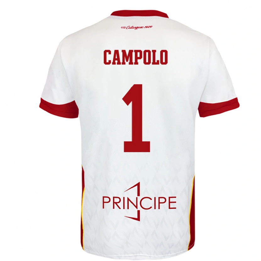 Danxen Kid Alessandro Campolo #1 White Red Away Jersey 2025/26 T-Shirt