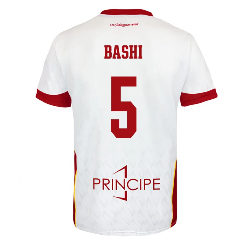 Danxen Kid Ervin Bashi #5 White Red Away Jersey 2025/26 T-Shirt
