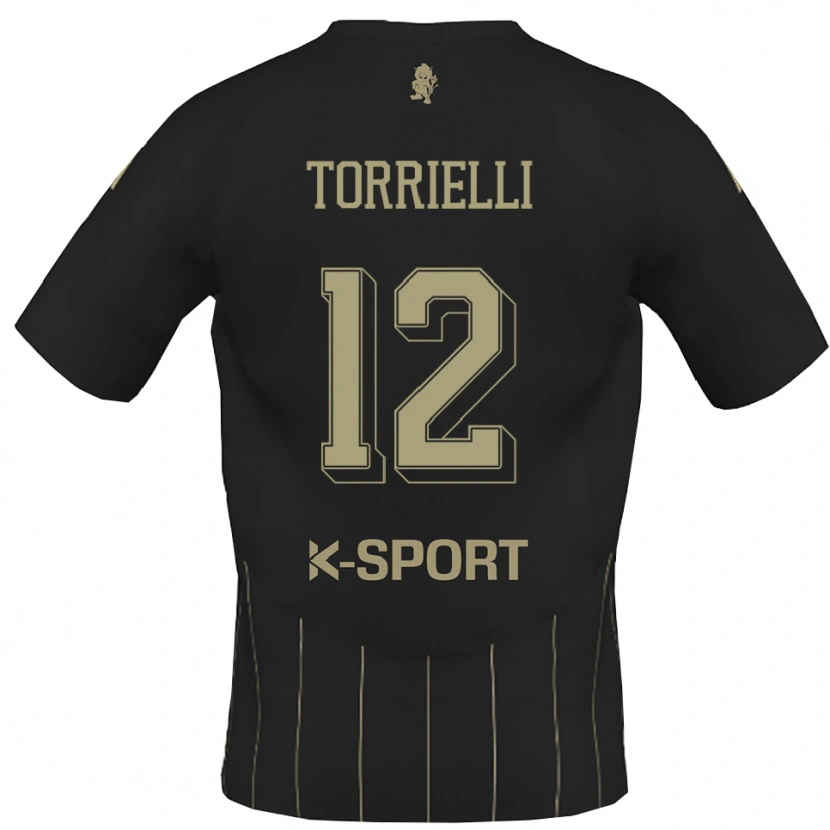 Danxen Kid Edoardo Torrielli #12 Gray White Away Jersey 2025/26 T-Shirt