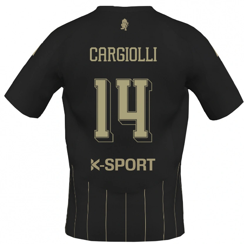 Danxen Kid Tommaso Cargiolli #14 Gray White Away Jersey 2025/26 T-Shirt