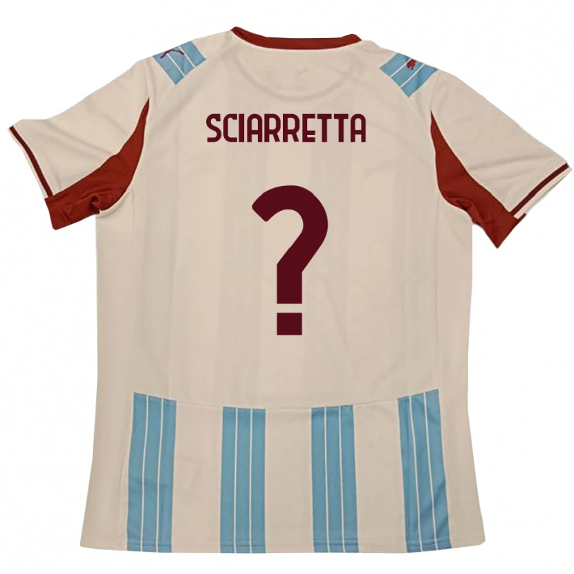 Danxen Kid Sebastiano Sciarretta #0 Sky Blue White Away Jersey 2025/26 T-Shirt
