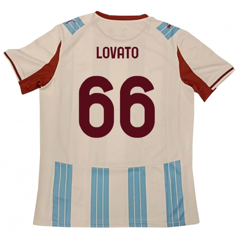 Danxen Kid Matteo Lovato #66 Sky Blue White Away Jersey 2025/26 T-Shirt