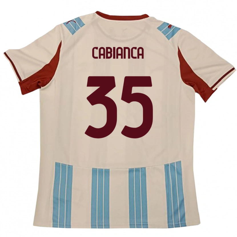 Danxen Kid Eddy Cabianca #35 Sky Blue White Away Jersey 2025/26 T-Shirt