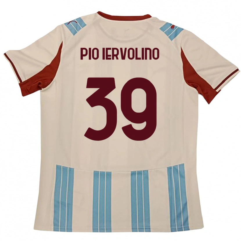 Danxen Kid Antonio Pio Iervolino #39 Sky Blue White Away Jersey 2025/26 T-Shirt