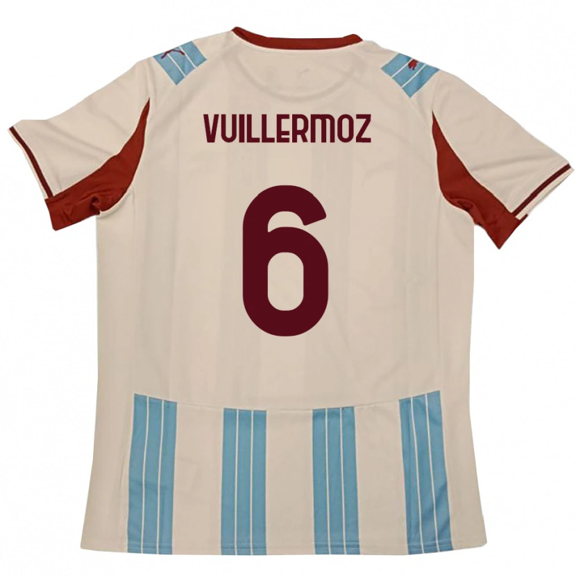 Danxen Kid Joshua Vuillermoz #6 Sky Blue White Away Jersey 2025/26 T-Shirt
