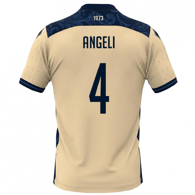 Danxen Kid Matteo Angeli #4 White Navy Away Jersey 2025/26 T-Shirt