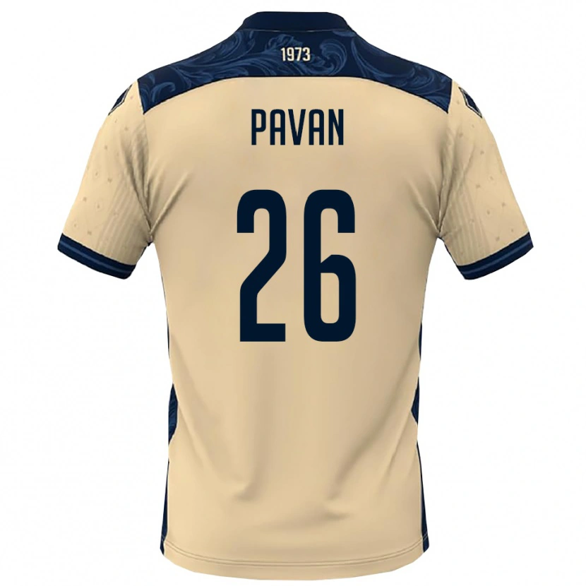 Danxen Kid Nicola Pavan #26 White Navy Away Jersey 2025/26 T-Shirt
