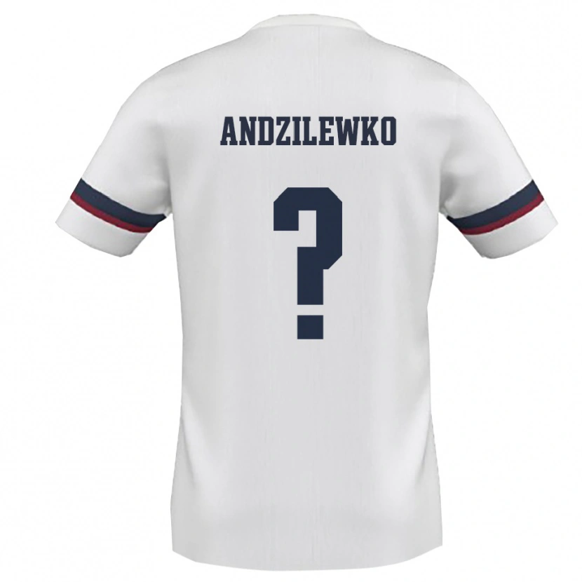 Danxen Kid Andzilewko #0 White Red Away Jersey 2025/26 T-Shirt
