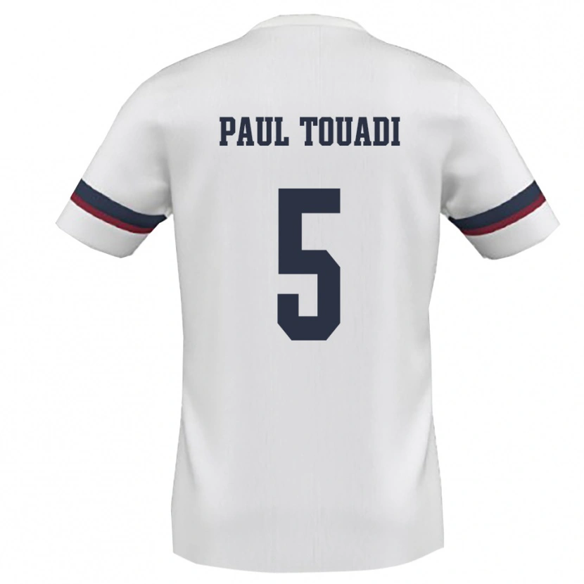 Danxen Kid Jean Paul Touadi #5 White Red Away Jersey 2025/26 T-Shirt