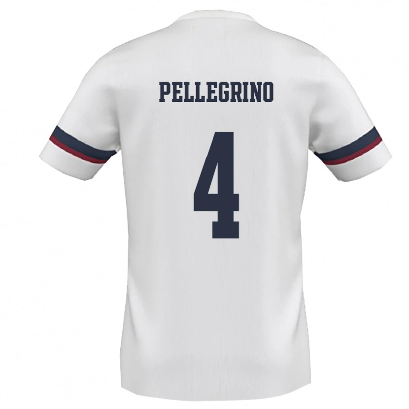 Danxen Kid Francesco Pellegrino #4 White Red Away Jersey 2025/26 T-Shirt