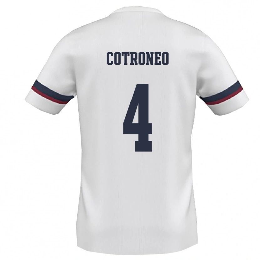 Danxen Kid Antonio Cotroneo #4 White Red Away Jersey 2025/26 T-Shirt