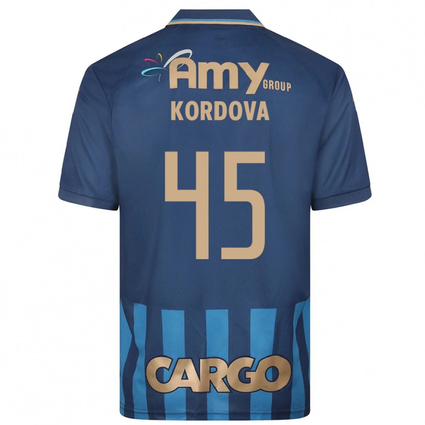 Danxen Kid Adir Córdoba #45 Navy Blue Away Jersey 2025/26 T-Shirt