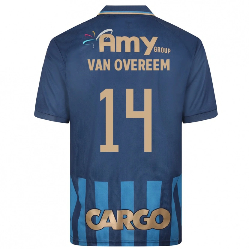 Danxen Kid Joris Van Overeem #14 Navy Blue Away Jersey 2025/26 T-Shirt