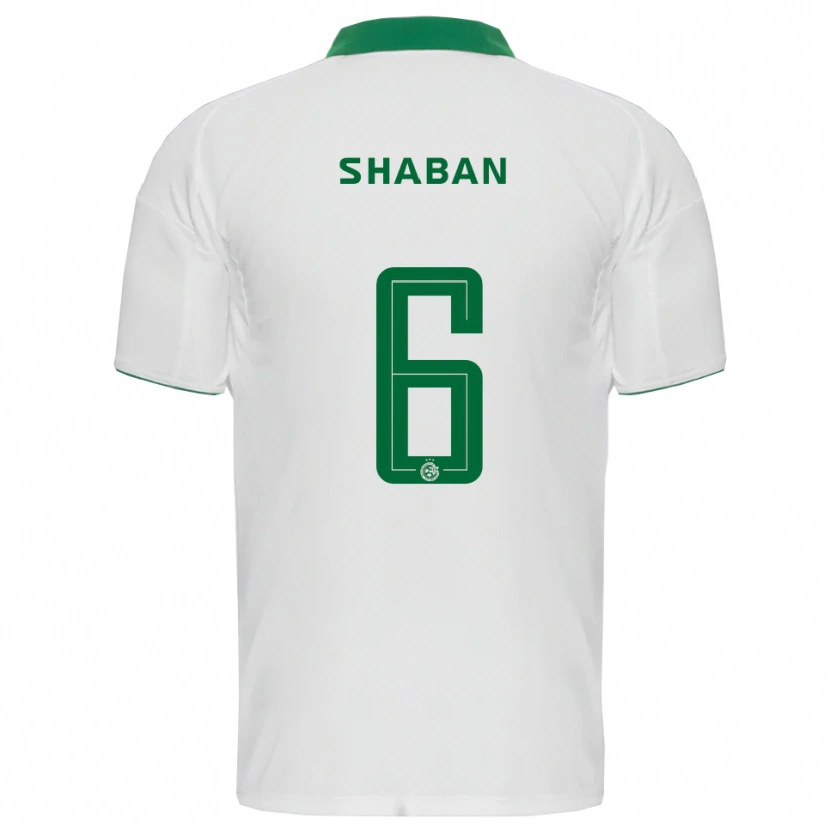 Danxen Kid Loay Shaban #6 White Green Away Jersey 2025/26 T-Shirt
