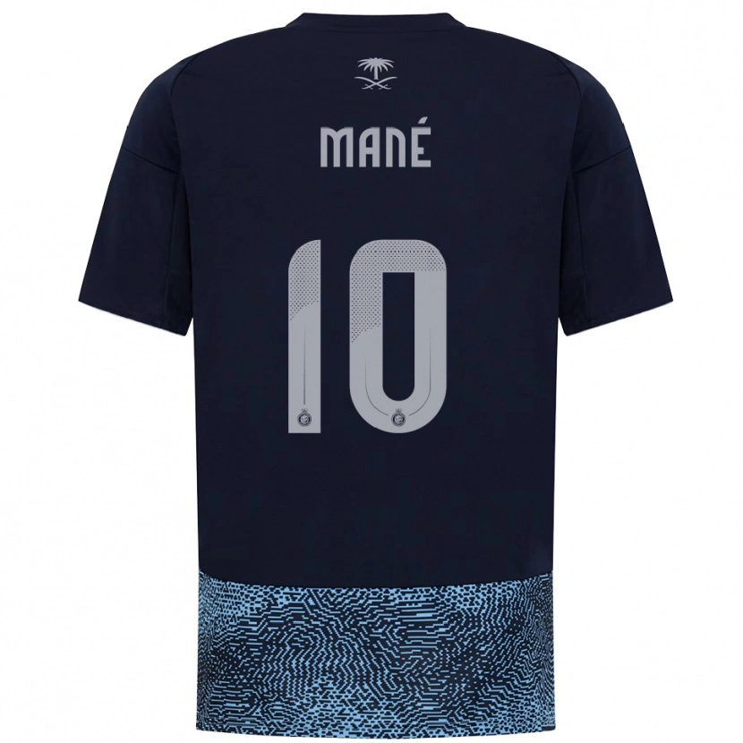 Danxen Kid Sadio Mané #10 Navy Sky Blue Away Jersey 2025/26 T-Shirt