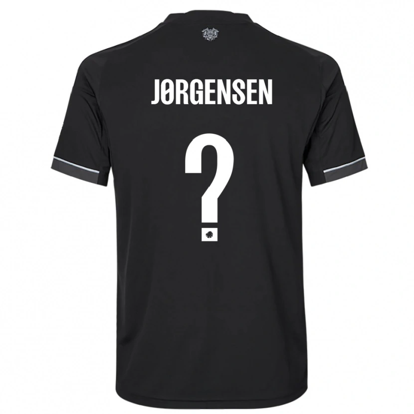 Danxen Kid Mads Jørgensen #0 Black White Away Jersey 2025/26 T-Shirt