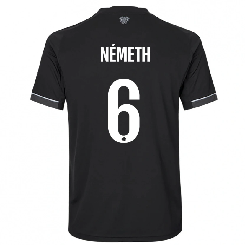 Danxen Kid Hunor Németh #6 Black White Away Jersey 2025/26 T-Shirt