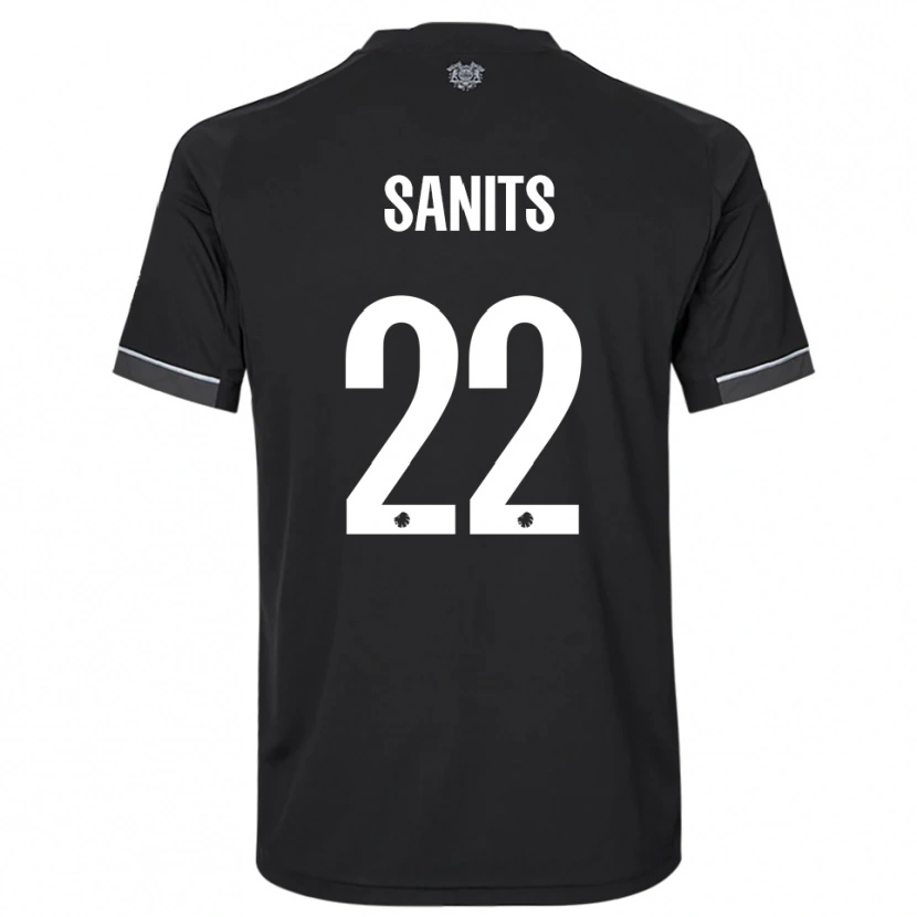 Danxen Kid Dimitri Sanits #22 Black White Away Jersey 2025/26 T-Shirt
