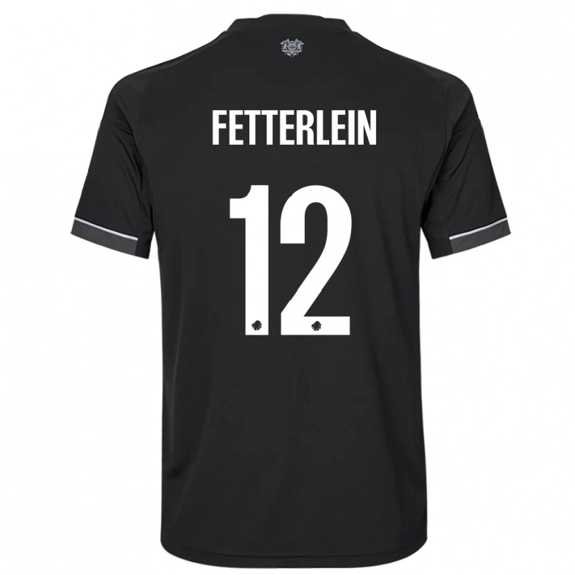 Danxen Kid Sean Fetterlein #12 Black White Away Jersey 2025/26 T-Shirt