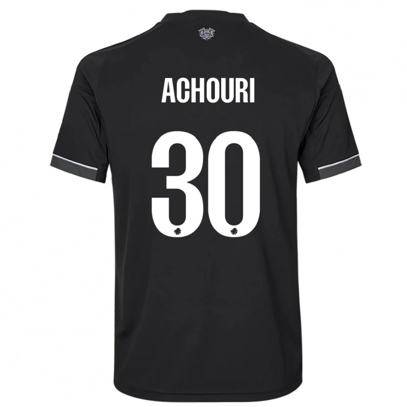 Danxen Kid Elias Achouri #30 Black White Away Jersey 2025/26 T-Shirt