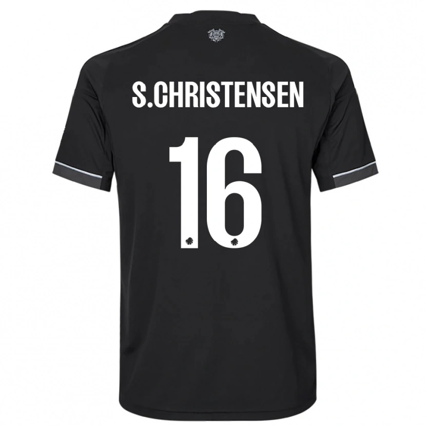 Danxen Kid Sebastian Christensen #16 Black White Away Jersey 2025/26 T-Shirt
