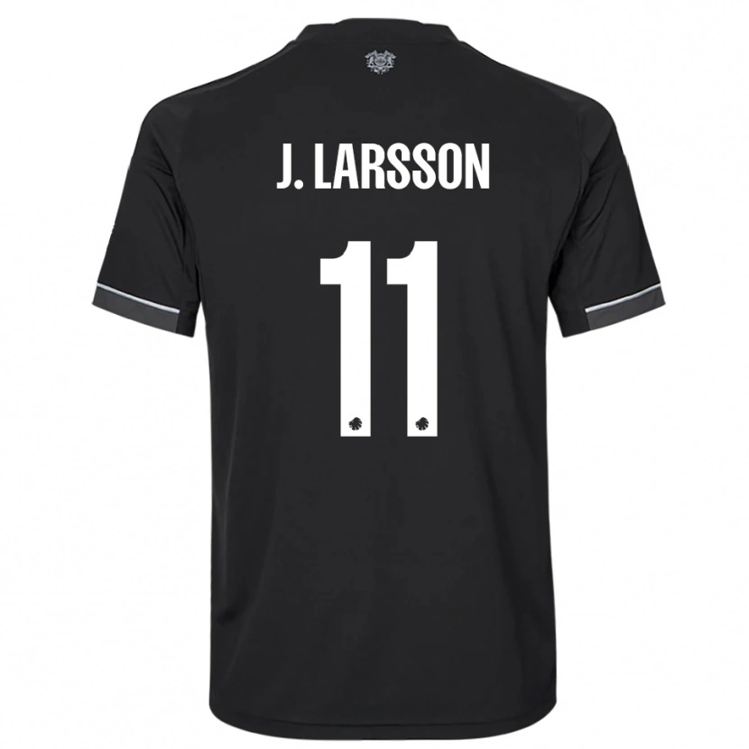 Danxen Kid Jordan Larsson #11 Black White Away Jersey 2025/26 T-Shirt