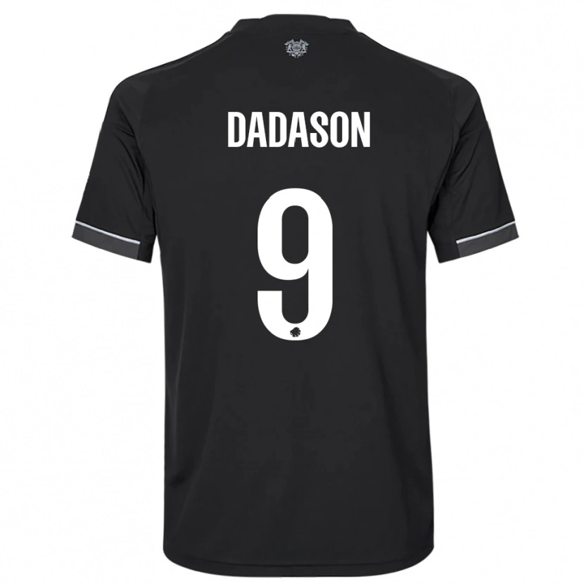 Danxen Kid Viktor Dadason #9 Black White Away Jersey 2025/26 T-Shirt