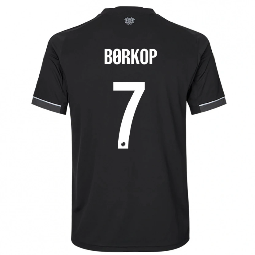 Danxen Kid Julie Børkop #7 Black White Away Jersey 2025/26 T-Shirt