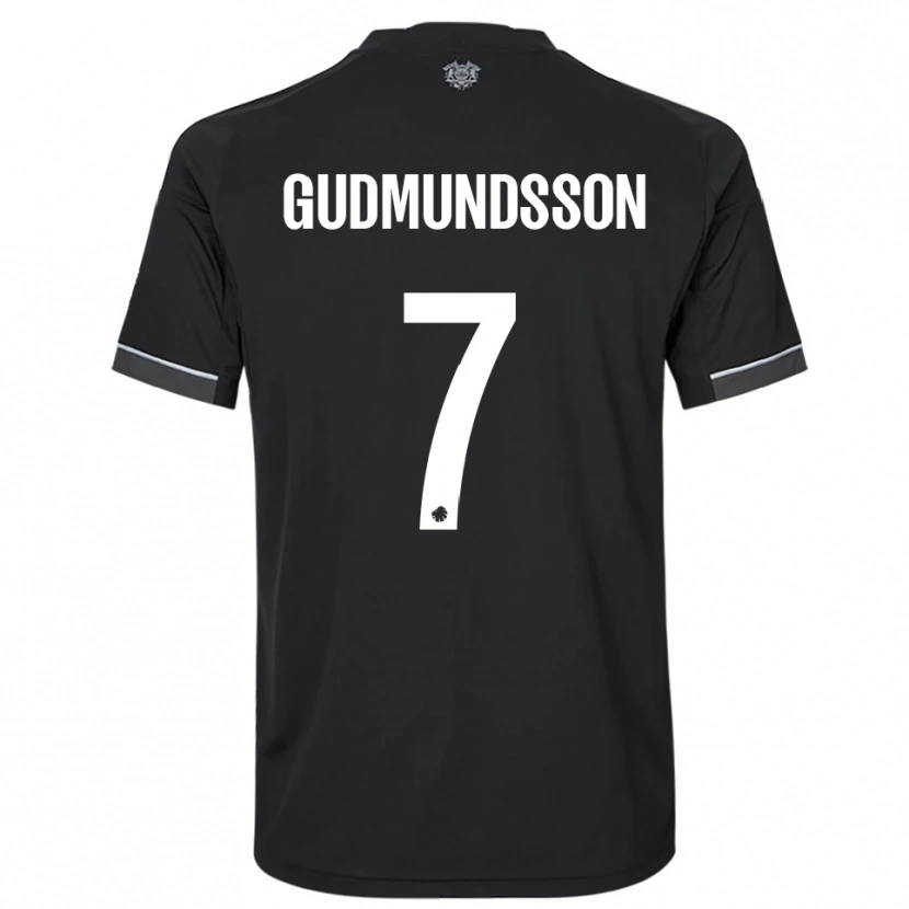 Danxen Kid Galdur Gudmundsson #7 Black White Away Jersey 2025/26 T-Shirt