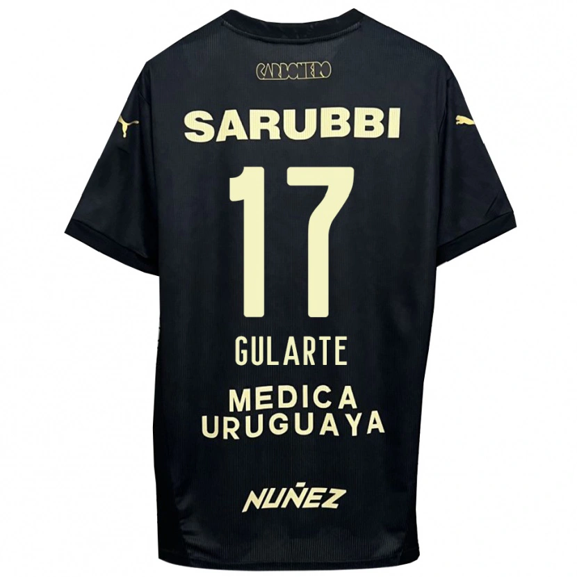 Danxen Kid Emanuel Gularte #17 Black Gold Away Jersey 2025/26 T-Shirt