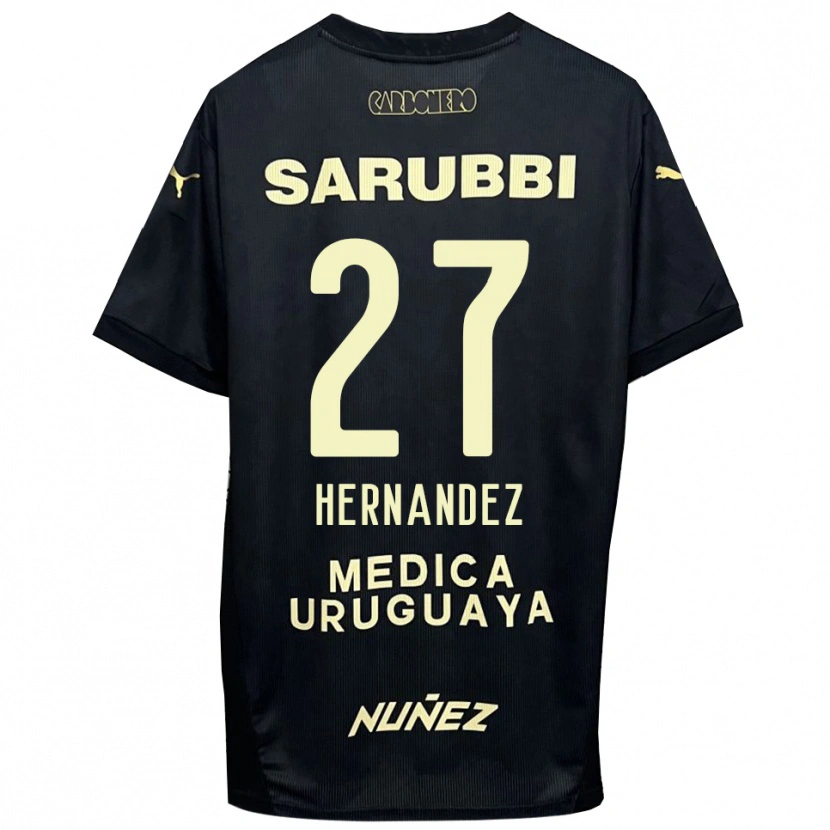 Danxen Kid Lucas Hernández #27 Black Gold Away Jersey 2025/26 T-Shirt