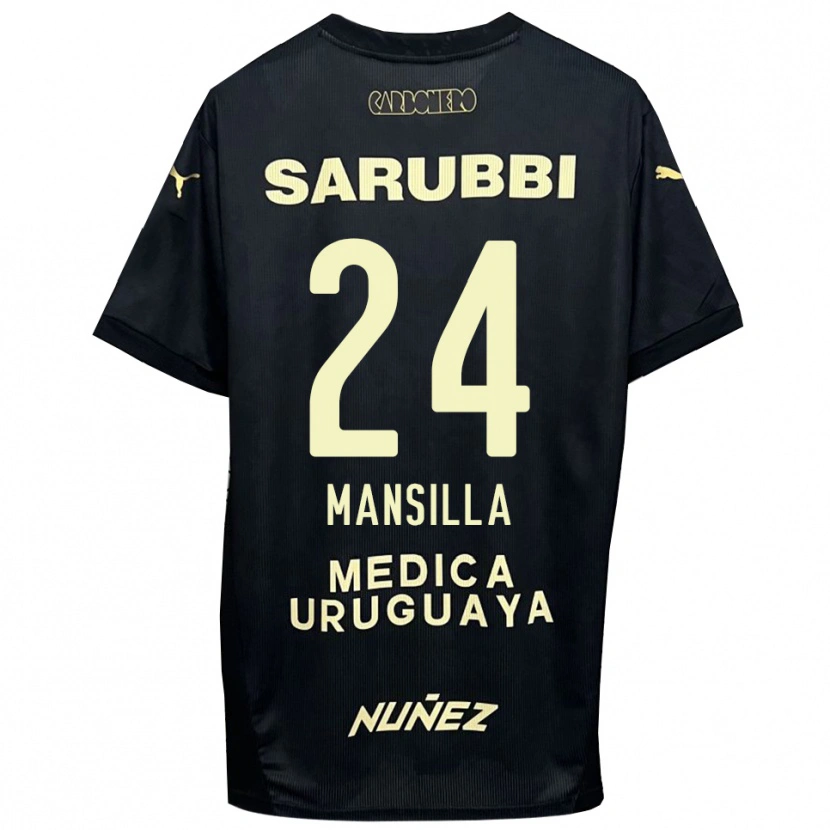 Danxen Kid Brian Mansilla #24 Black Gold Away Jersey 2025/26 T-Shirt