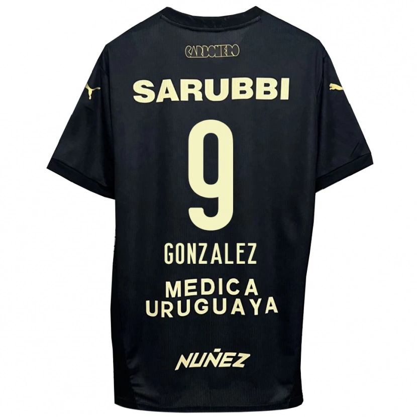 Danxen Kid Franco González #9 Black Gold Away Jersey 2025/26 T-Shirt