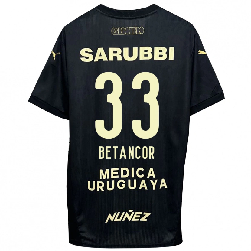 Danxen Kid Bruno Betancor #33 Black Gold Away Jersey 2025/26 T-Shirt