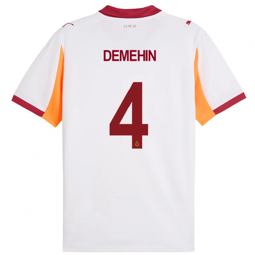 Danxen Kid Oluwatosin Blessing Demehin #4 White Red Away Jersey 2025/26 T-Shirt