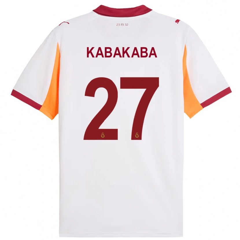 Danxen Kid Naomie Kabakaba #27 White Red Away Jersey 2025/26 T-Shirt