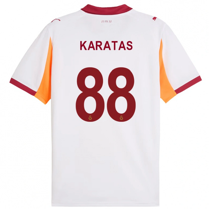 Danxen Kid Kazımcan Karataş #88 White Red Away Jersey 2025/26 T-Shirt