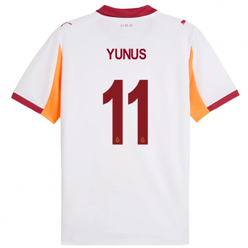 Danxen Kid Yunus Akgün #11 White Red Away Jersey 2025/26 T-Shirt