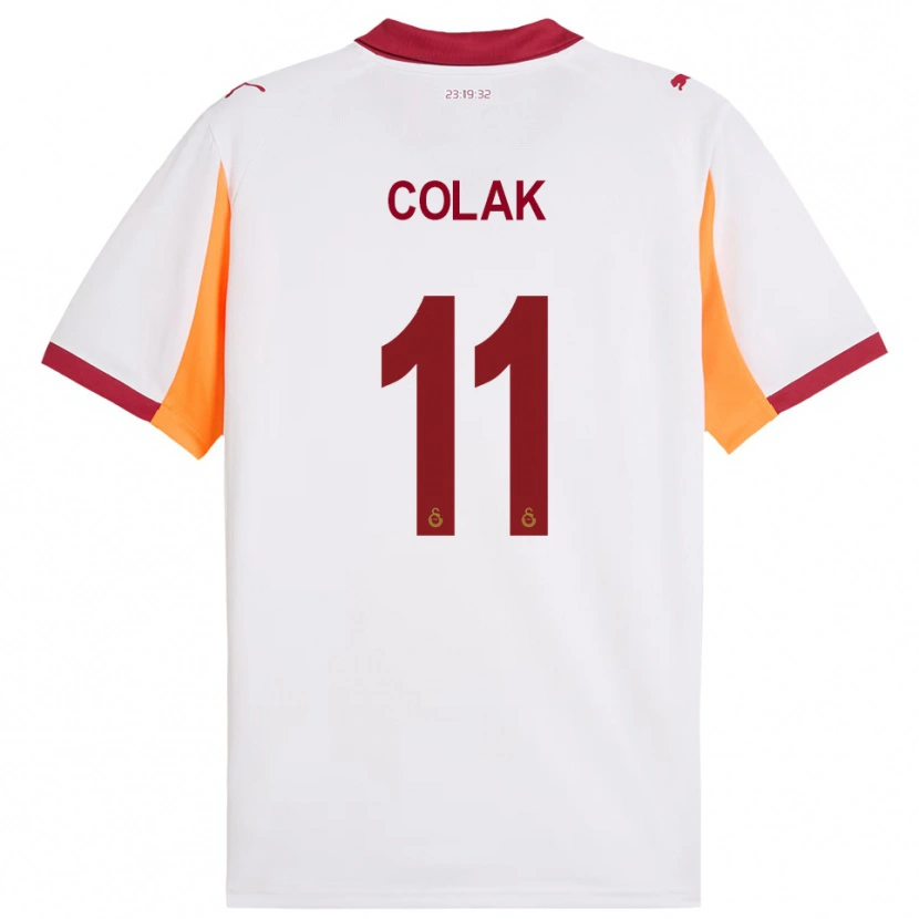Danxen Kid Yiğit Çolak #11 White Red Away Jersey 2025/26 T-Shirt