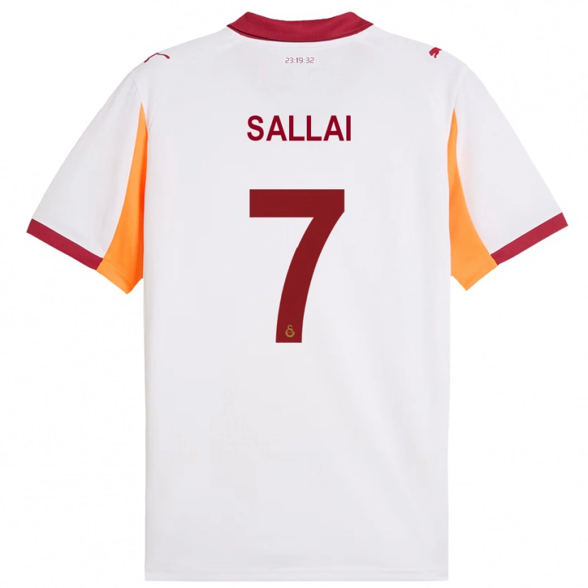 Danxen Kid Roland Sallai #7 White Red Away Jersey 2025/26 T-Shirt