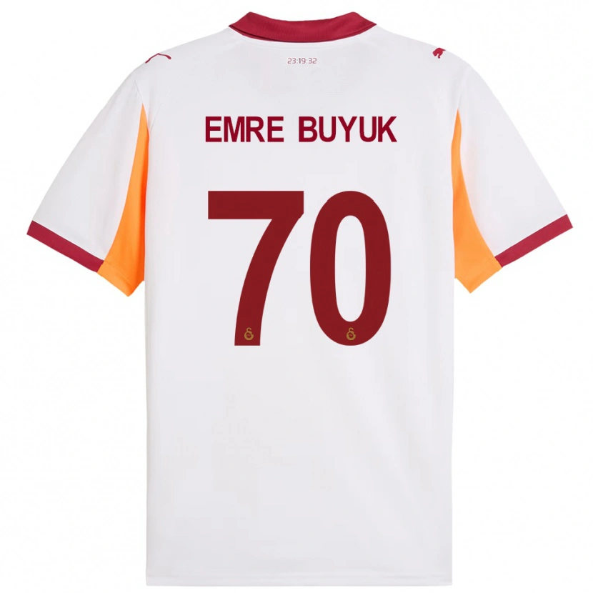 Danxen Kid Enes Emre Büyük #70 White Red Away Jersey 2025/26 T-Shirt