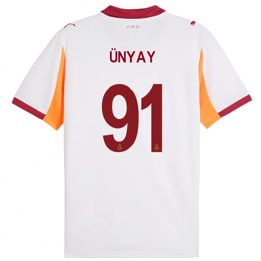 Danxen Kid Arda Ünyay #91 White Red Away Jersey 2025/26 T-Shirt