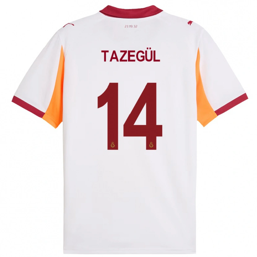 Danxen Kid Onur Tazegül #14 White Red Away Jersey 2025/26 T-Shirt