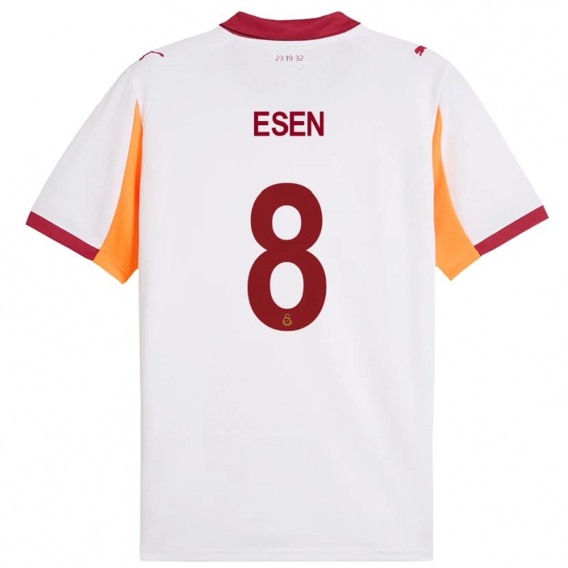 Danxen Kid Emine Ecem Esen #8 White Red Away Jersey 2025/26 T-Shirt